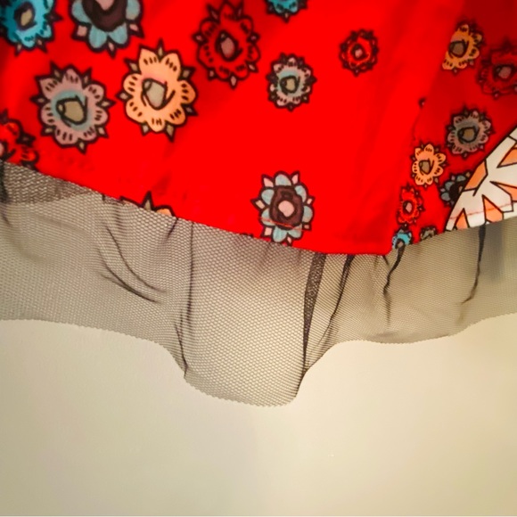 Fire engine red sugar skull halter dress 🔥 - Picture 6 of 8